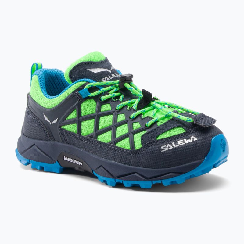 Salewa Wildfire Kinder-Trekkingstiefel blau-grün 00-0000064007