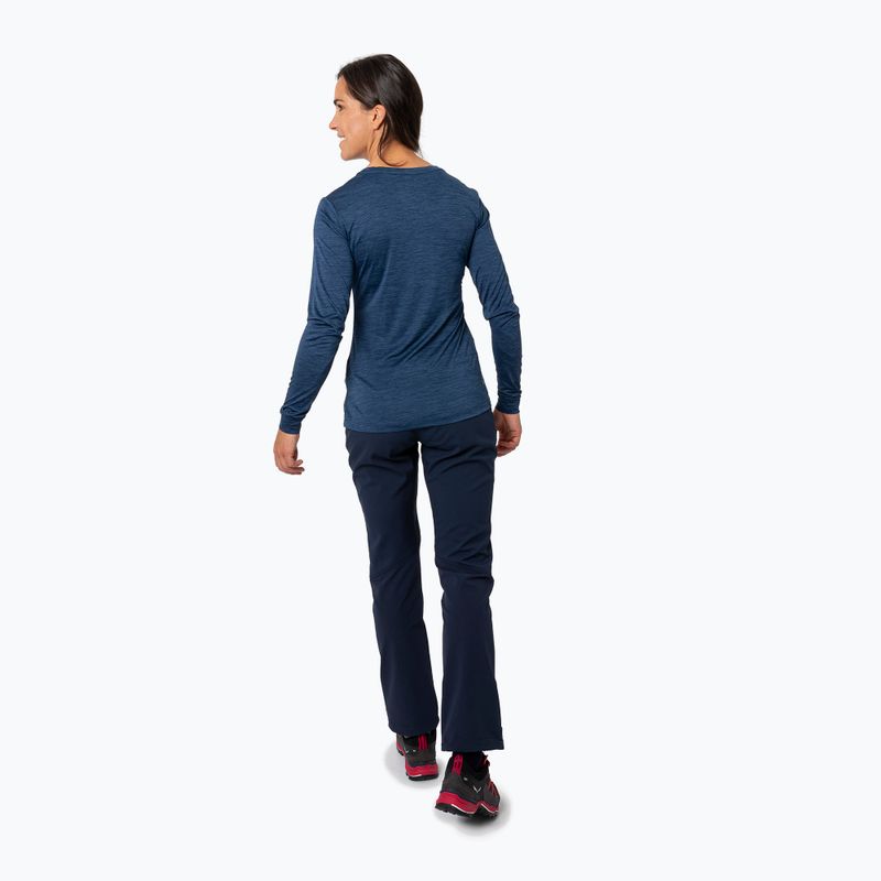 Damen-Trekking-Langarmhemd Salewa Puez Melange Dry navy blazer melange 3