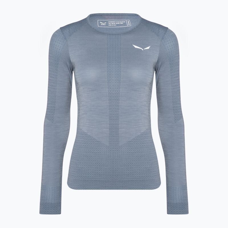 Damen Thermo-T-Shirt Salewa Zebru Med Warm Amr grau 00-0000027958