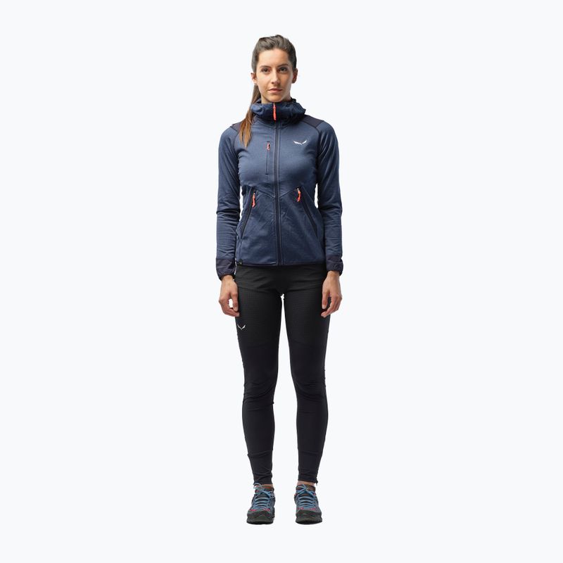 Salewa Damen Fleece Agner Hybrid PL/DST FZ Hoody navy blau 00-0000027372 2