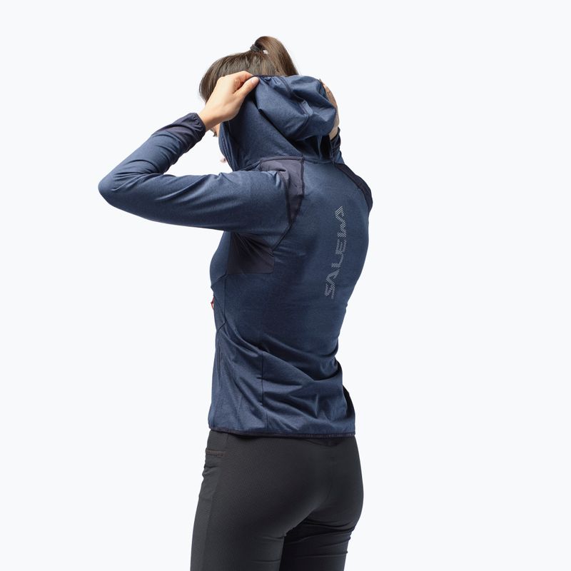Salewa Damen Fleece Agner Hybrid PL/DST FZ Hoody navy blau 00-0000027372 6