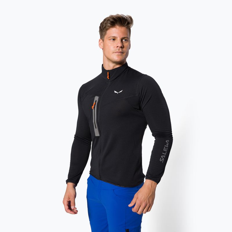 Herren Salewa Pedroc Fleece-Sweatshirt schwarz 00-0000027719