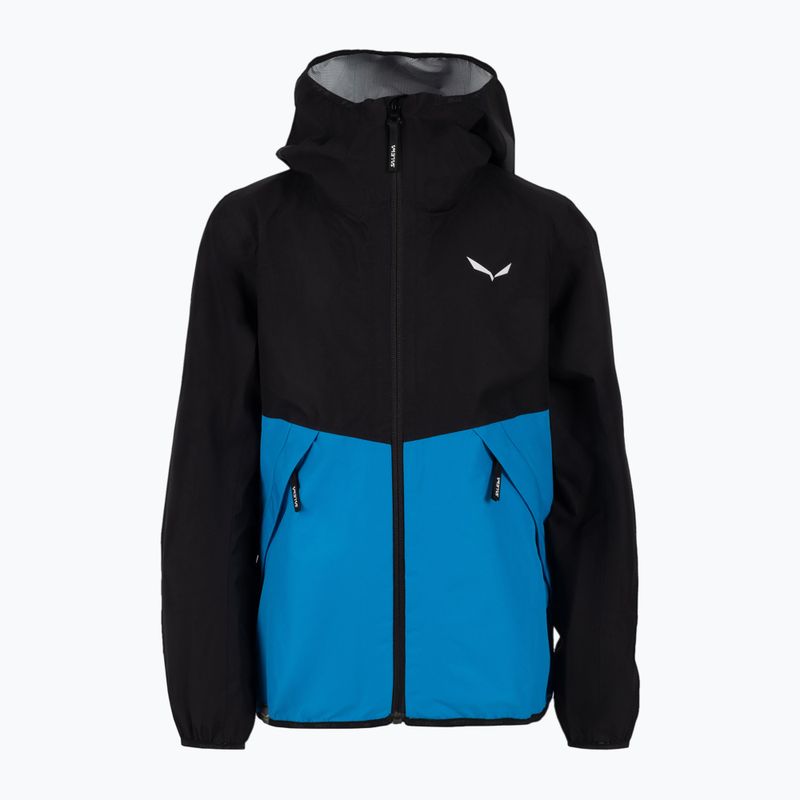 Salewa Aqua PTX Kinder Regenjacke schwarz-blau 00-0000028120