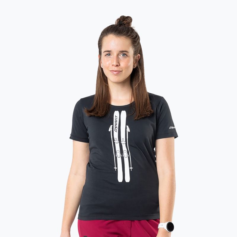 Shirt Damen DYNAFIT Graphic Co black out/ski