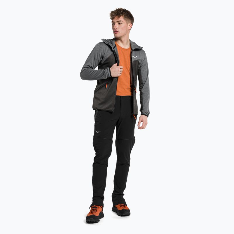 Salewa Herren Fleece-Sweatshirt Puez Melange PL FZ Hoody grau 00-0000027386 2