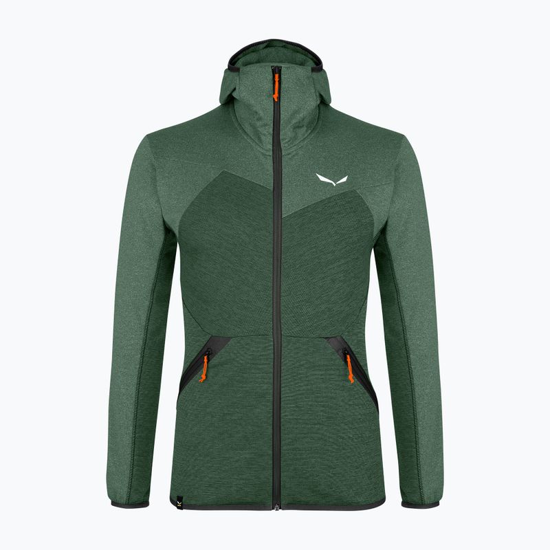 Herren Salewa Puez Melange PL FZ Hoody Fleece-Sweatshirt grün 00-0000027386