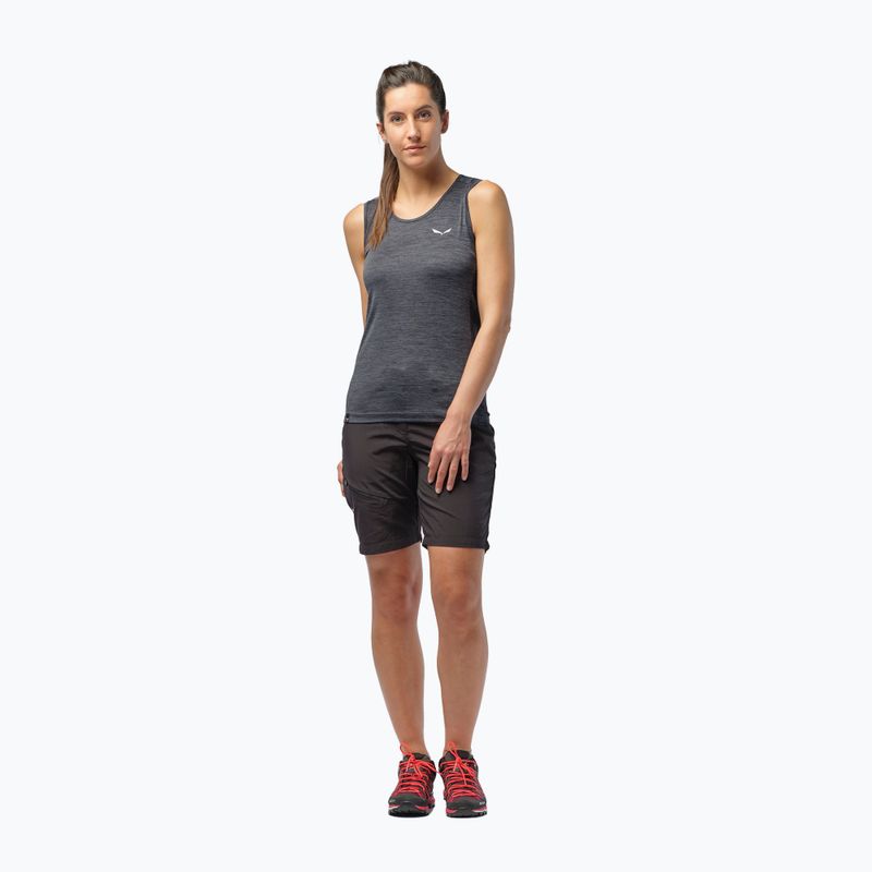 Damen-Trekking-Shirt Salewa Puez Graphic Dry Tank grau 00-0000027482 2