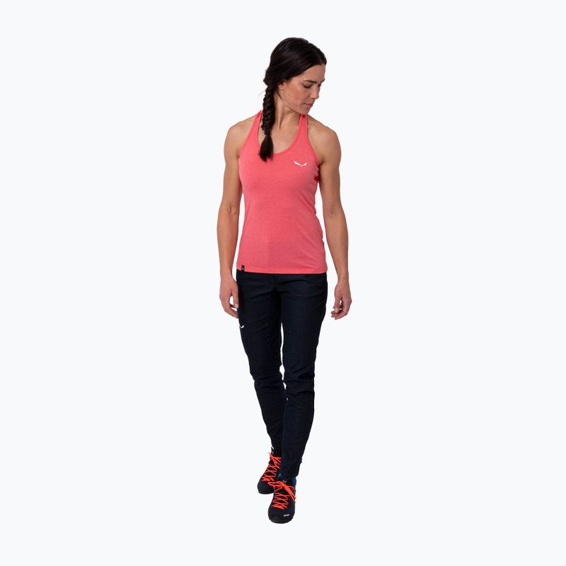 Salewa Damen-Trekking-Shirt Agner Hybrid Dry Tank rosa 00-0000027705 2
