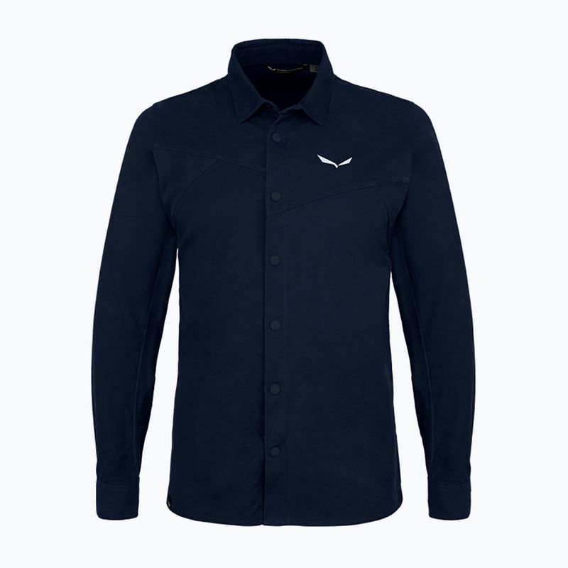 Herren Salewa Fanes Hanf-Trekkinghemd navy blau 00-0000028298 4