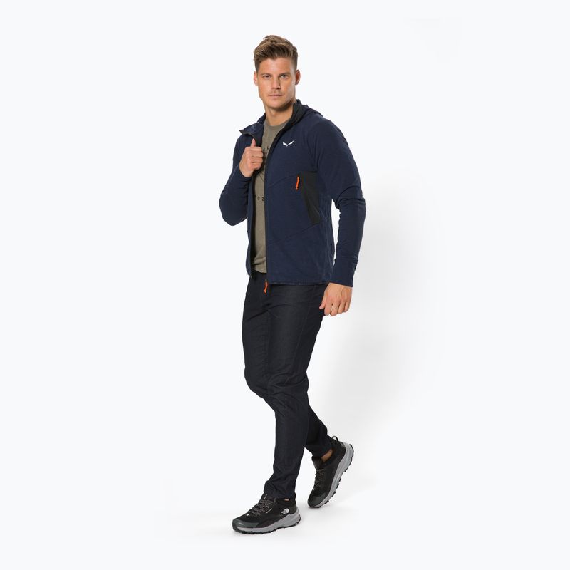 Salewa Herren-Trekking-Sweatshirt Lavaredo Hanf Kapuzenpullover navy blau 00-0000028237 2