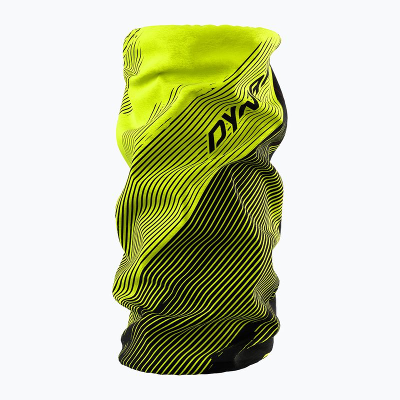 DYNAFIT Multifunktionale Logo-Halsmanschette neongelb/gestreift
