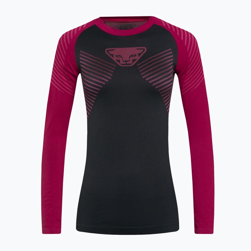 DYNAFIT Speed Dryarn LS Damen Thermo-T-Shirt schwarz-rot 08-0000071057