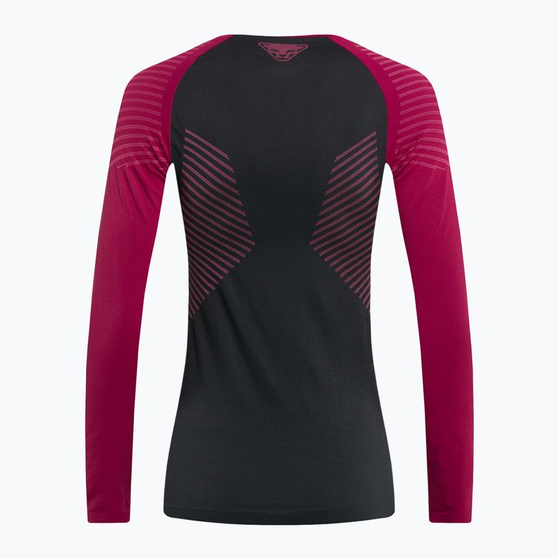 DYNAFIT Speed Dryarn LS Damen Thermo-T-Shirt schwarz-rot 08-0000071057 2