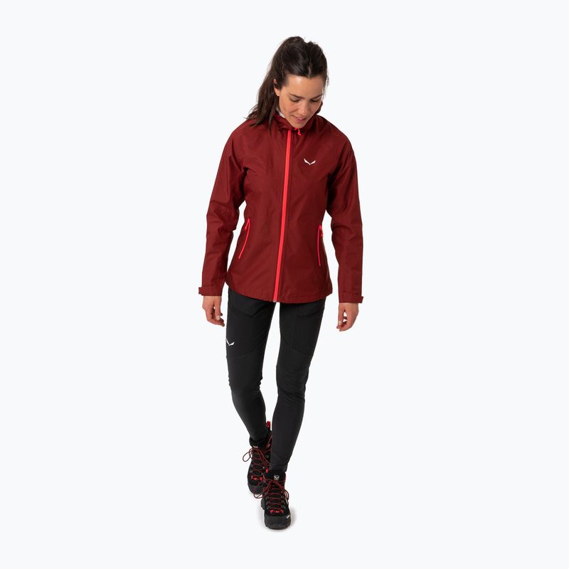 Salewa Damen Regenjacke Puez Aqua 3 PTX burgunderrot 00-0000024546