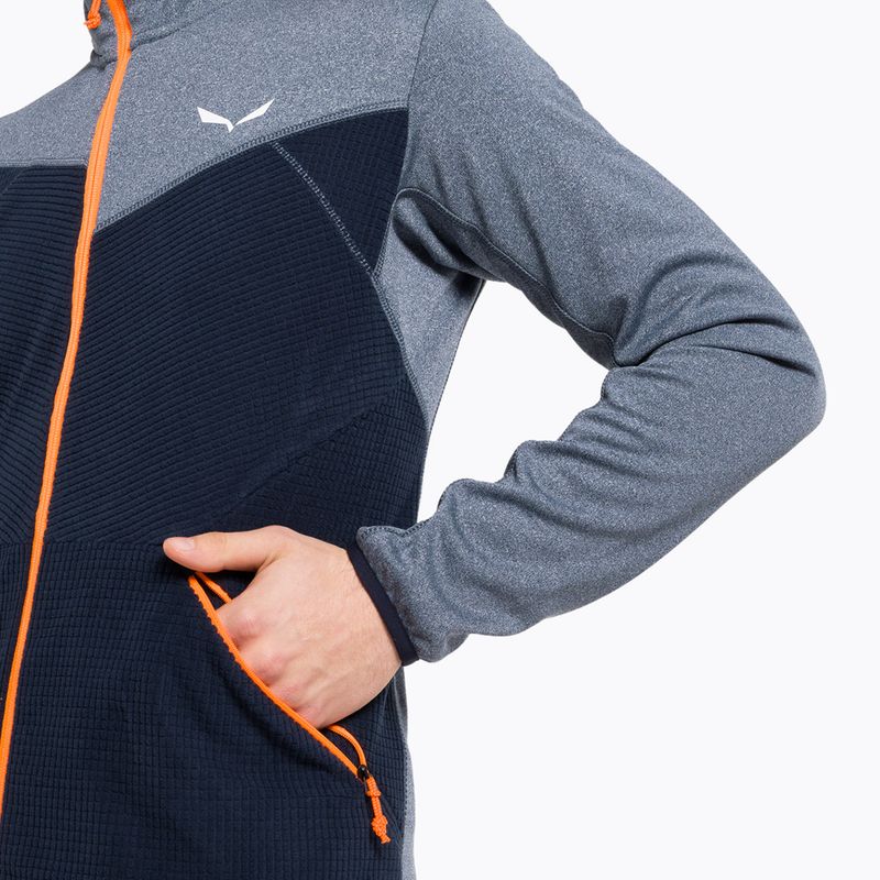 Herren Salewa Puez Hybrid PL FZ Fleece-Sweatshirt navy-grau 00-0000027388 4