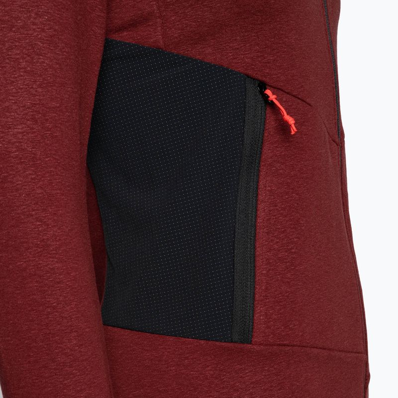 Salewa Damen Trekking Sweatshirt Lavaredo Hanf mit Kapuze rot 00-0000028238 6
