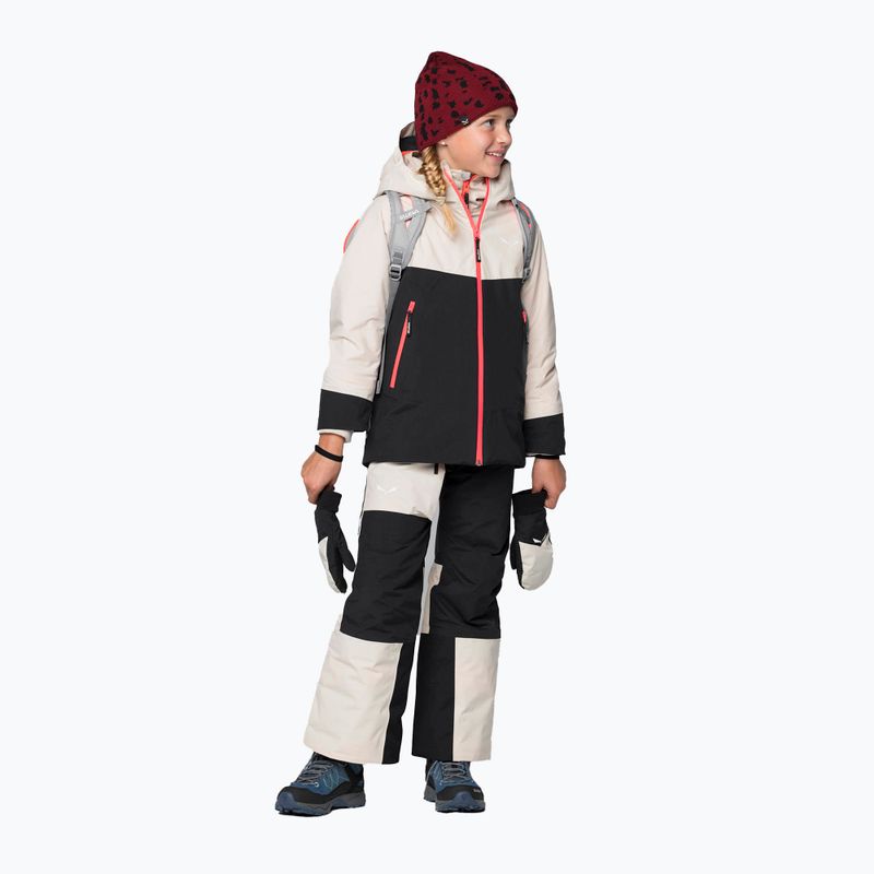 Salewa Sella Ptx/Twr Kinder Skijacke beige/schwarz 00-0000028490