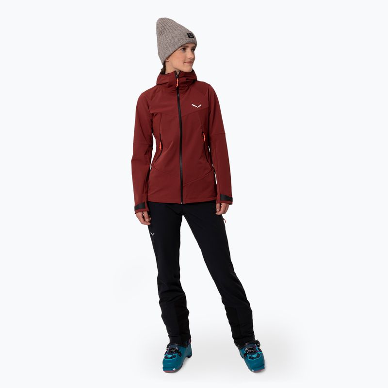 Softshell Jacke Damen Salewa Sella DST syrah 2