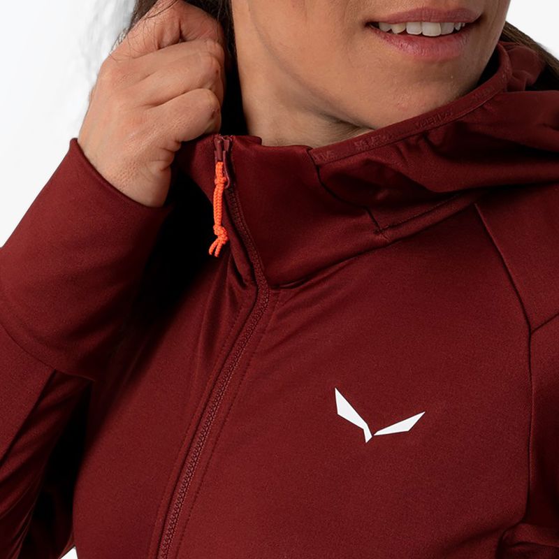 Salewa Damen-Trekking-Sweatshirt Puez Polarlite mit Kapuze rot 00-0000028522 3
