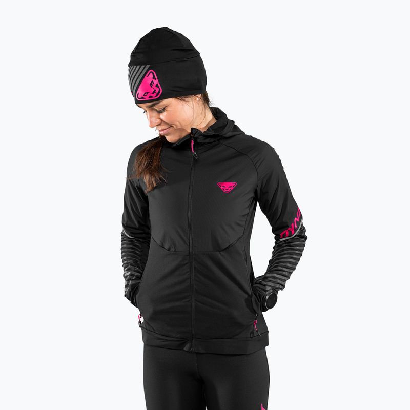 Laufjacke Damen DYNAFIT Alpine Reflective black out pink glo