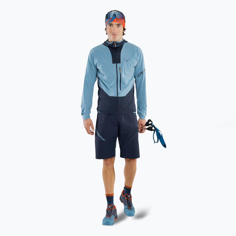 Herren DYNAFIT Traverse Dynastretch sturmblaue Windjacke 2