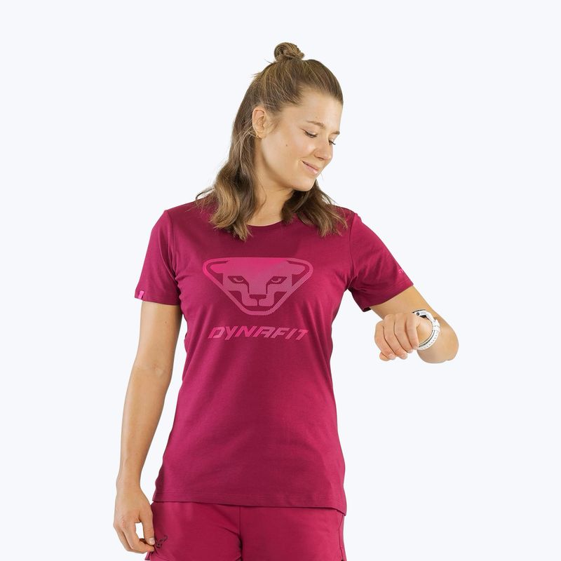 Shirt Damen DYNAFIT Graphic Co beet red