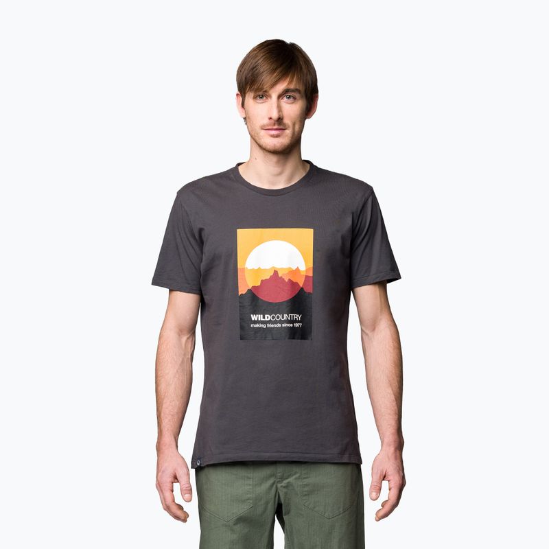 Herren Wild Country Heritage graues Kletter-T-Shirt 40-0000095240