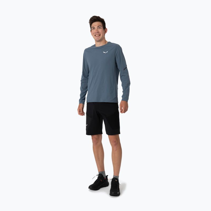 Herren Salewa Pedroc Dry java blau Longsleeve 2