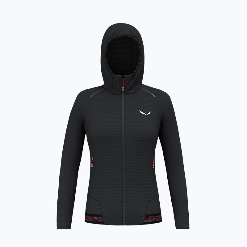 Hoodie Trekking Damen Salewa Pedroc PL Hooded black out