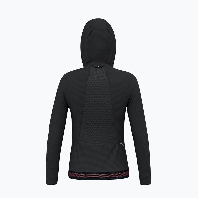 Hoodie Trekking Damen Salewa Pedroc PL Hooded black out 2