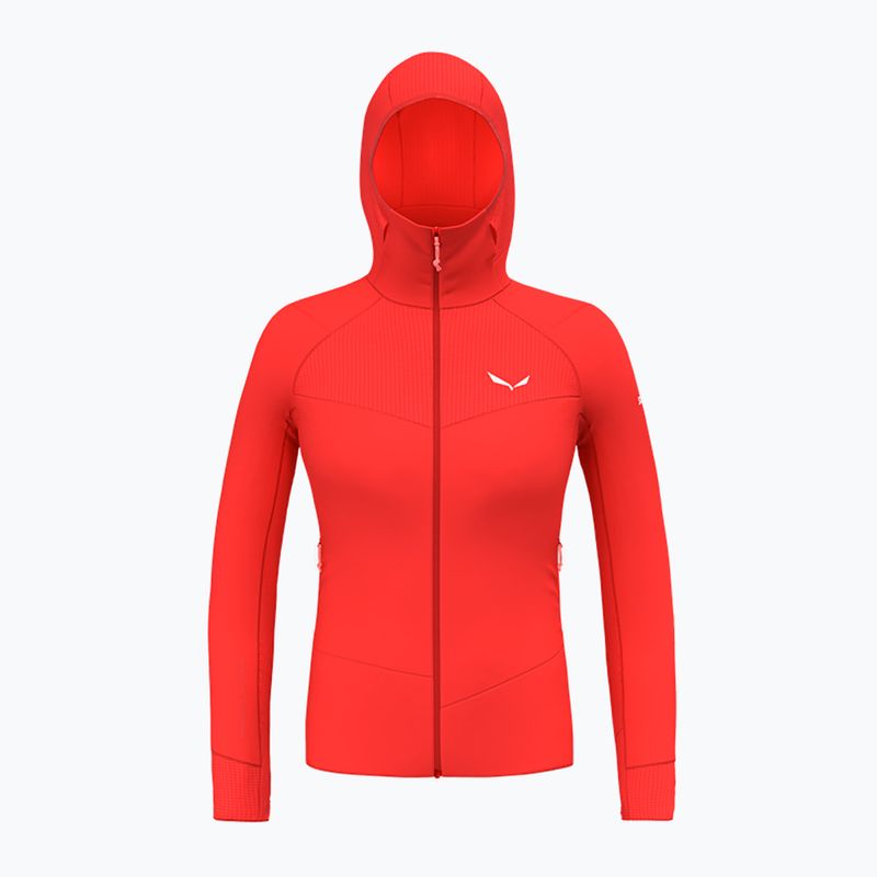Salewa Damen-Trekking-Sweatshirt Agner Polarlite mit Kapuze rot 00-0000028558 6