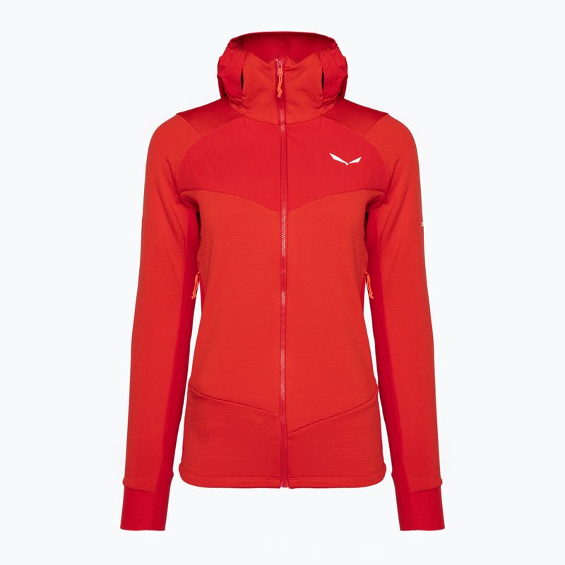 Salewa Damen-Trekking-Sweatshirt Agner Polarlite mit Kapuze rot 00-0000028558