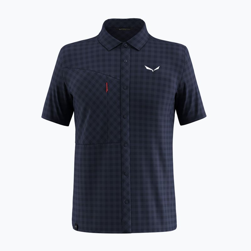 Herren Salewa Puez Dry S/S Hemd navy Blazer