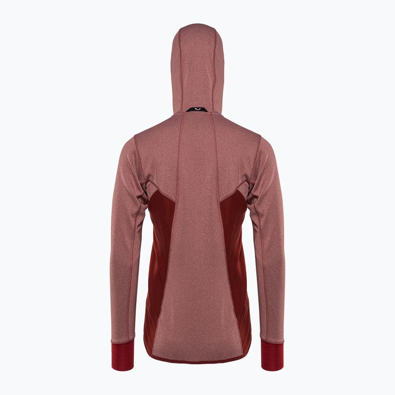 Salewa Puez Hybrid PL FZ Hoody Damen Fleece-Sweatshirt rot 00-0000027389 2