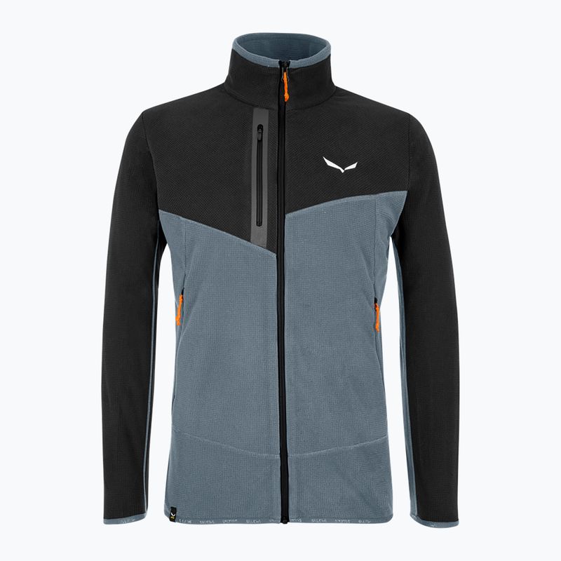 Herren Salewa Paganella PL blau-graues Fleece-Sweatshirt 00-0000027924 4