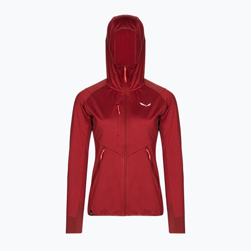 Salewa Damen Fleece Agner Hybrid PL/DST FZ Hoody dunkelrot 00-0000027372