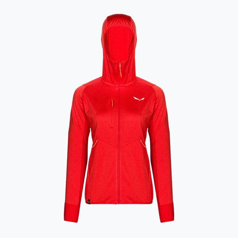 Salewa Damen Fleece Agner Hybrid PL/DST FZ Hoody rot 00-0000027372