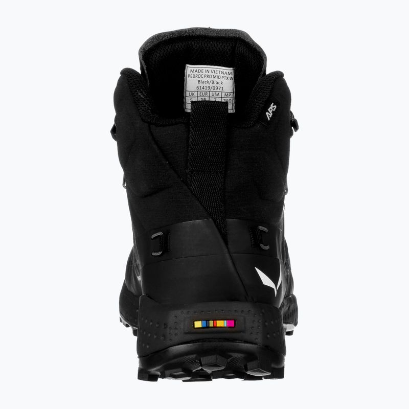 Damen-Trekkingstiefel Salewa Pedroc Pro Mid Ptx schwarz / schwarz 12