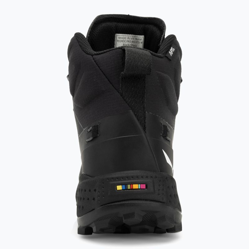 Damen-Trekkingstiefel Salewa Pedroc Pro Mid Ptx schwarz / schwarz 6