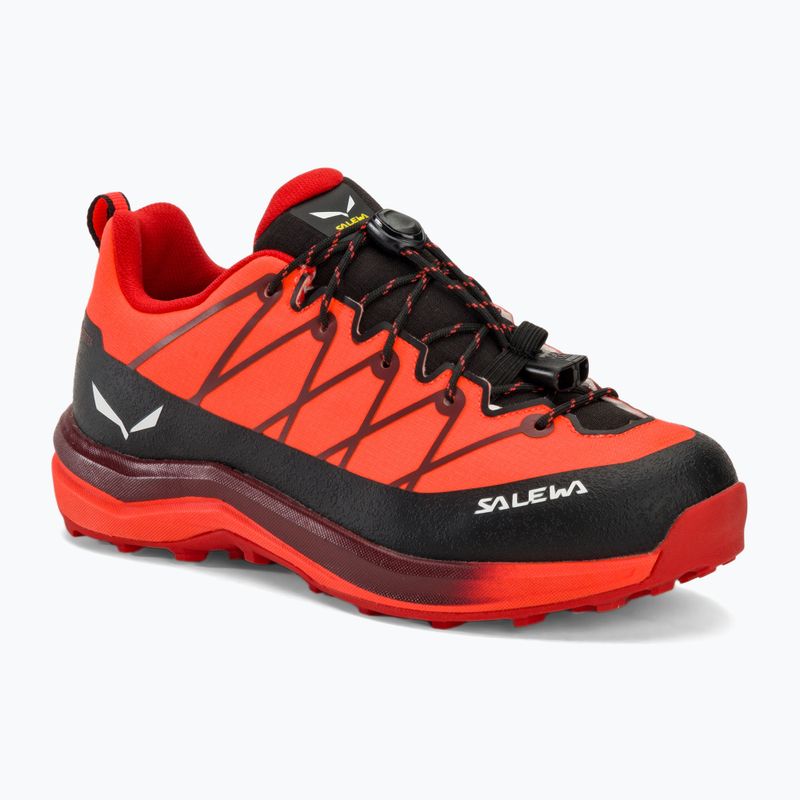 Trekkingschuhe Kinder Salewa Wildfire 2 Ptx fluo coral.syrah