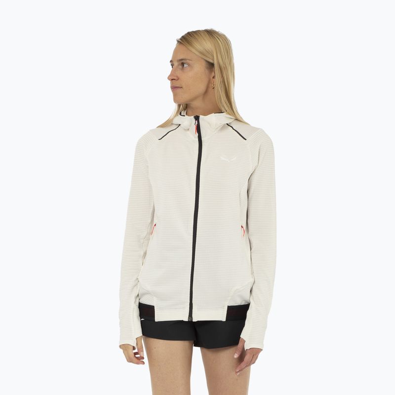 Hoodie Trekking Damen Salewa Pedroc PL Hooded white