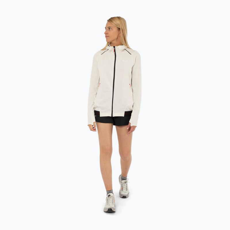 Hoodie Trekking Damen Salewa Pedroc PL Hooded white 2