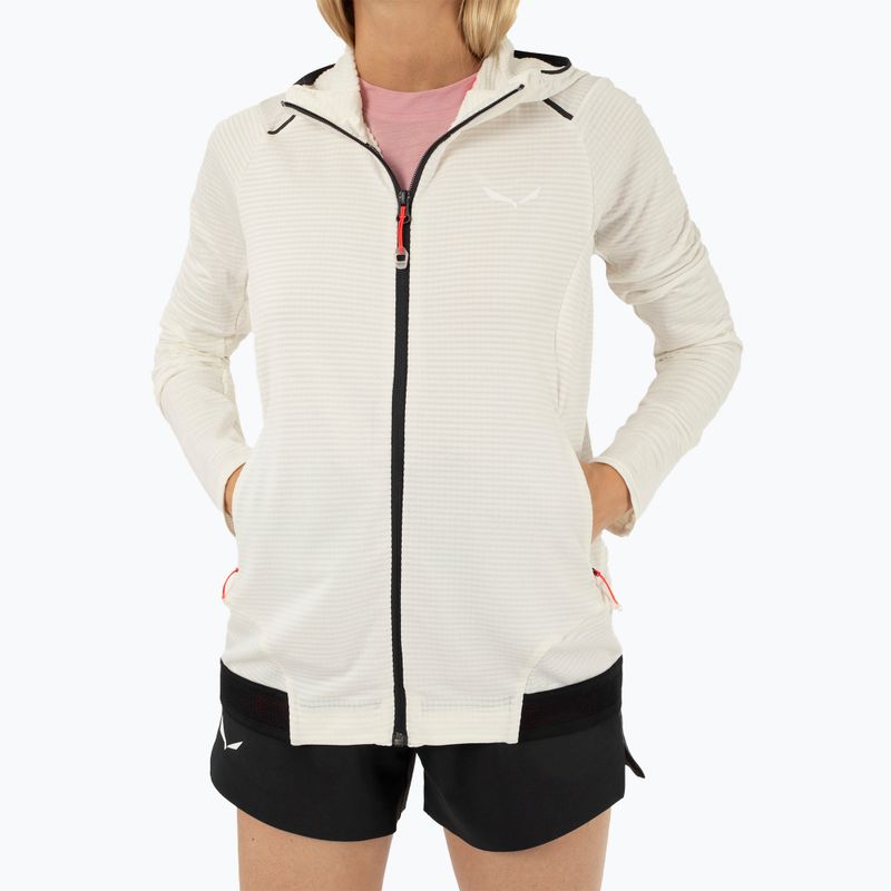 Hoodie Trekking Damen Salewa Pedroc PL Hooded white 5