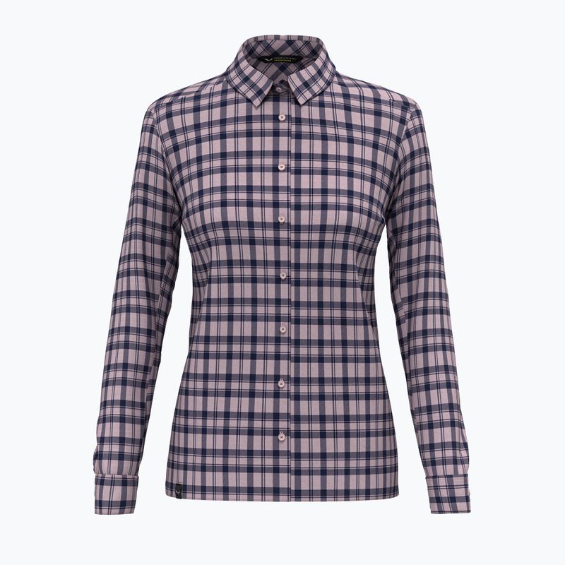 Salewa Damen Fanes Flannel 5PL Shirt zephyr/navy Blazer 4