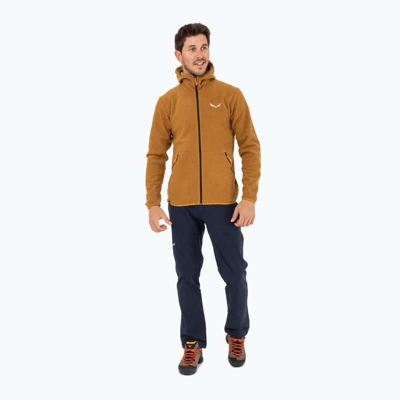 Herren Salewa Nuvolo EN Fleece-Sweatshirt goldbraun melange 2