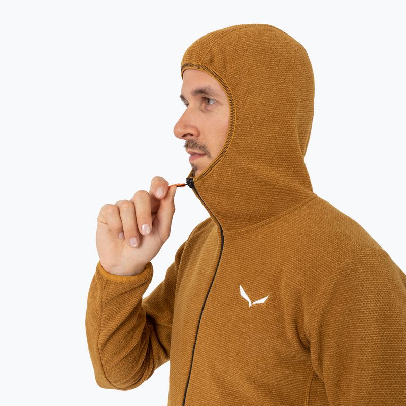 Herren Salewa Nuvolo EN Fleece-Sweatshirt goldbraun melange 4