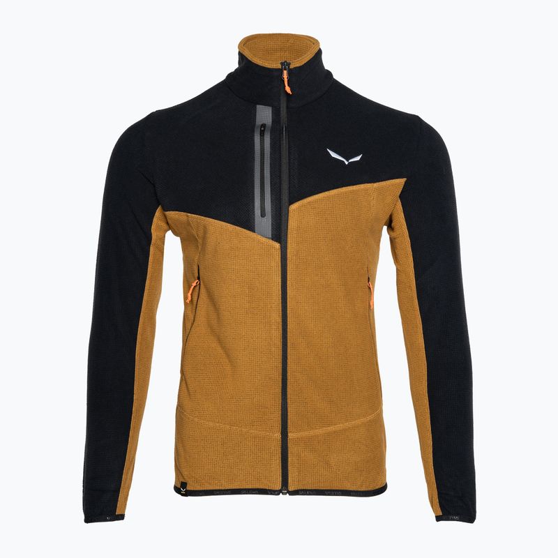 Herren Salewa Paganella EN Fleece-Sweatshirt goldbraun