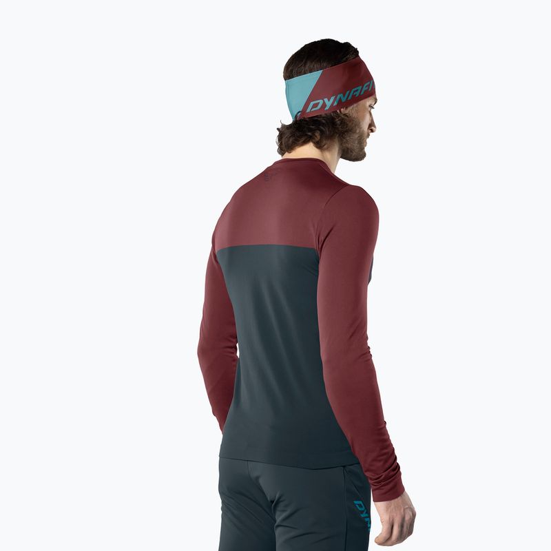 Trekking Longsleeve Herren DYNAFIT Traverse S-Tech bluberry burgundy 3