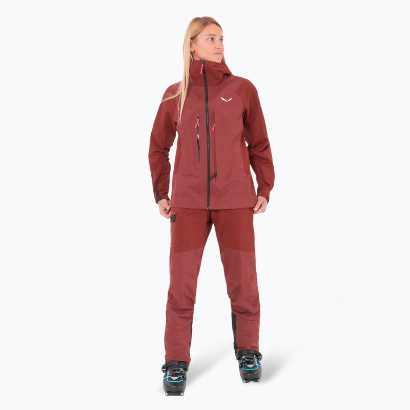 Softshell Jacke Damen Salewa Sella DST Hyb syrah 2