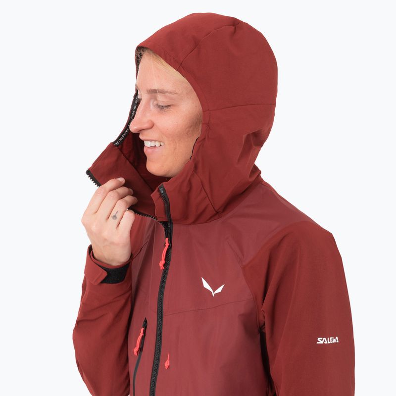 Softshell Jacke Damen Salewa Sella DST Hyb syrah 4